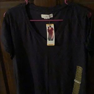 Womens Medium Black Eyelash T-Shirt (New)